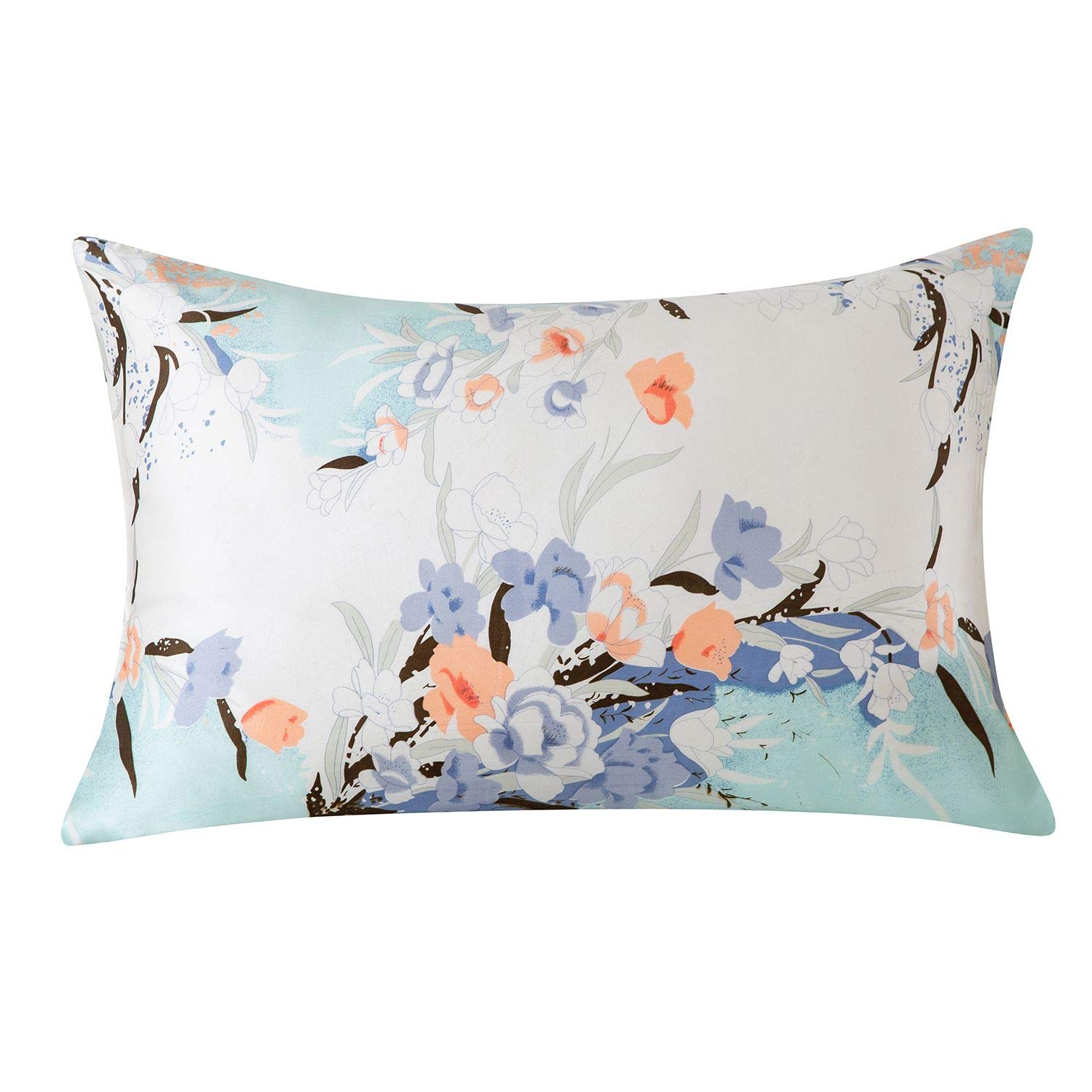 SLPBABY Silk Pillowcase for Hair and Skin with Hidden Zipper Print (Standard, Pattern11)