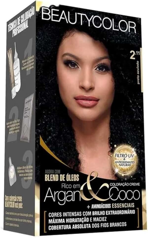 Coloração Kit BEAUTYCOLOR - 2.11 Preto Azulado