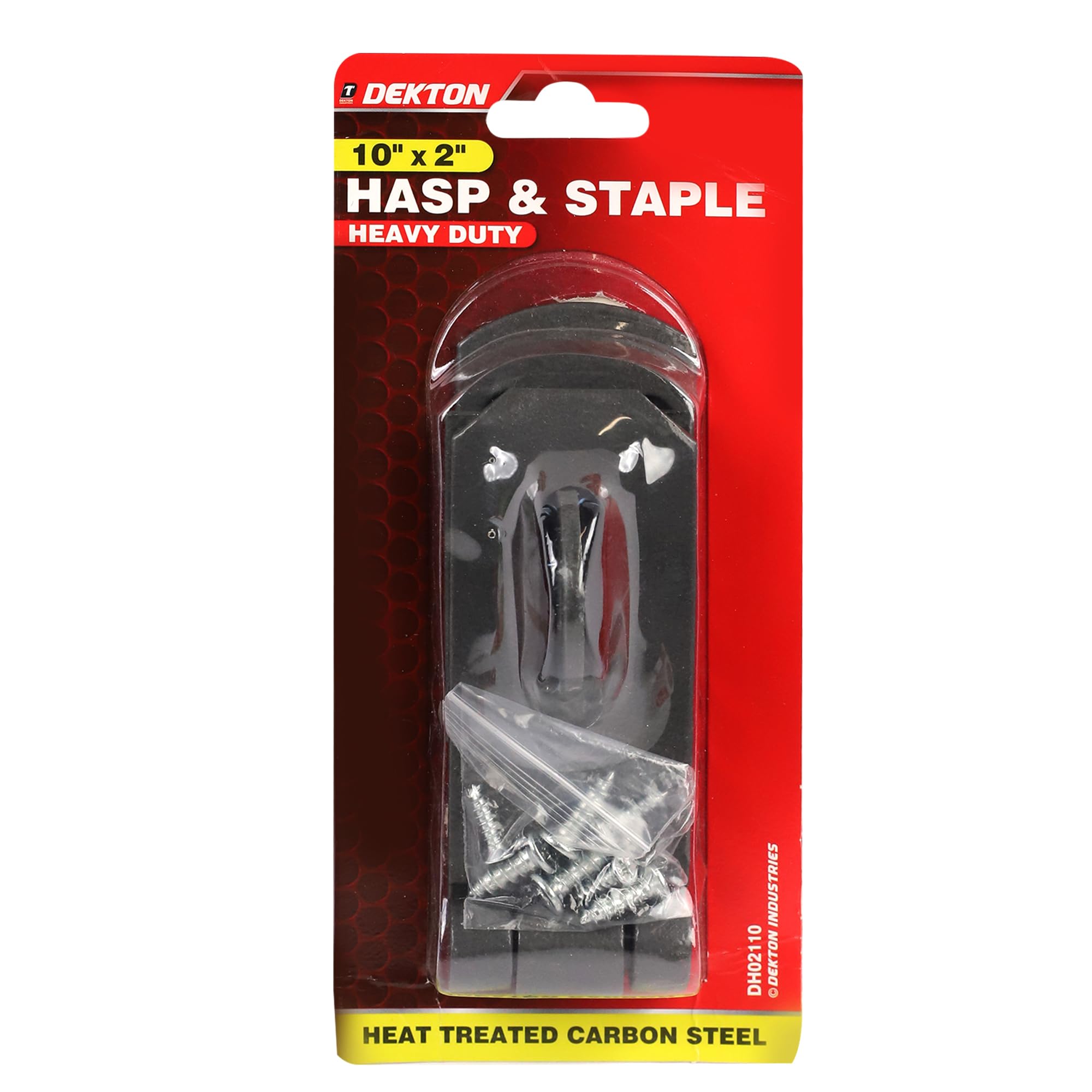 DH02110 Hasp and Staple, Black