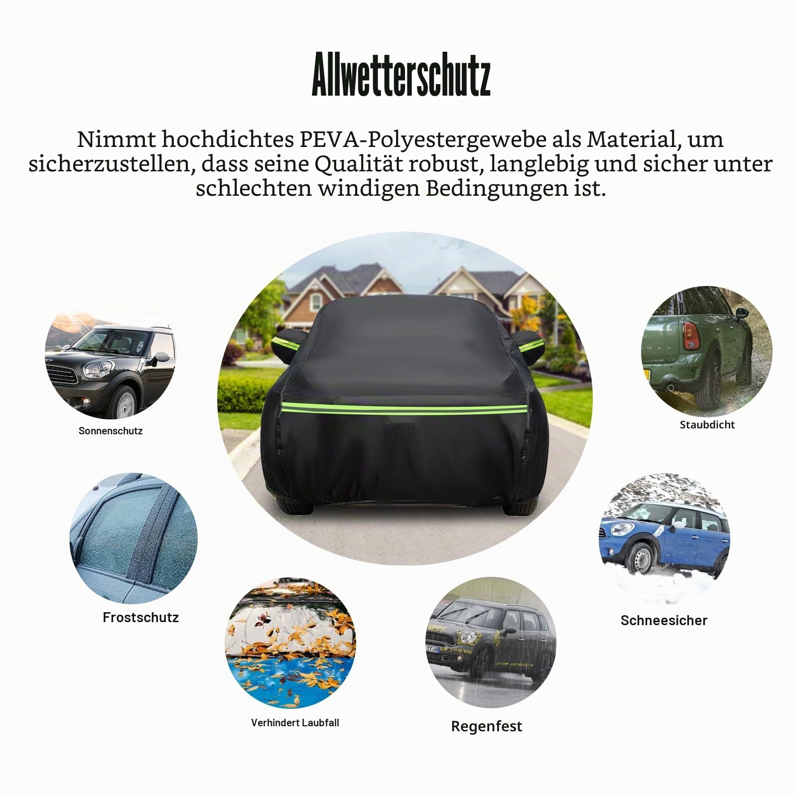 Auto Abdeckung für 1999-2021 Skoda Fabia hatchbac Oxford Baumwolle Wasserdicht für Regen Sonne Staub Schutz Auto Plane