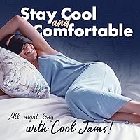 Vista 5 de Cool-jams Camisones sin sudor para mujer, absorbe la humedad, camisón largo sin mangas para mujer