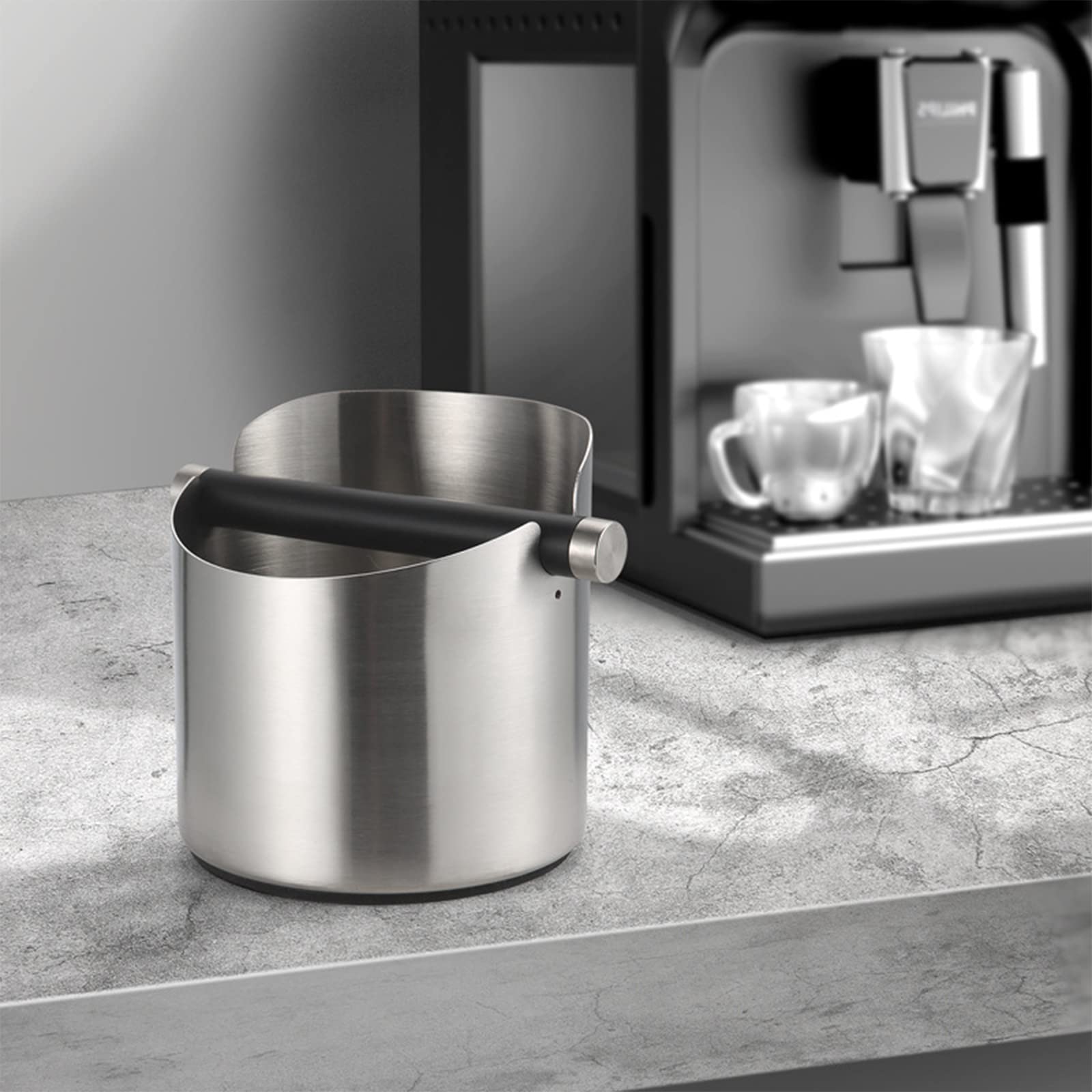 Contenitore per colino – Sporgo Knock Box – Macchine – Scatola di raccolta e riciclaggio per fondi di caffè, caffè