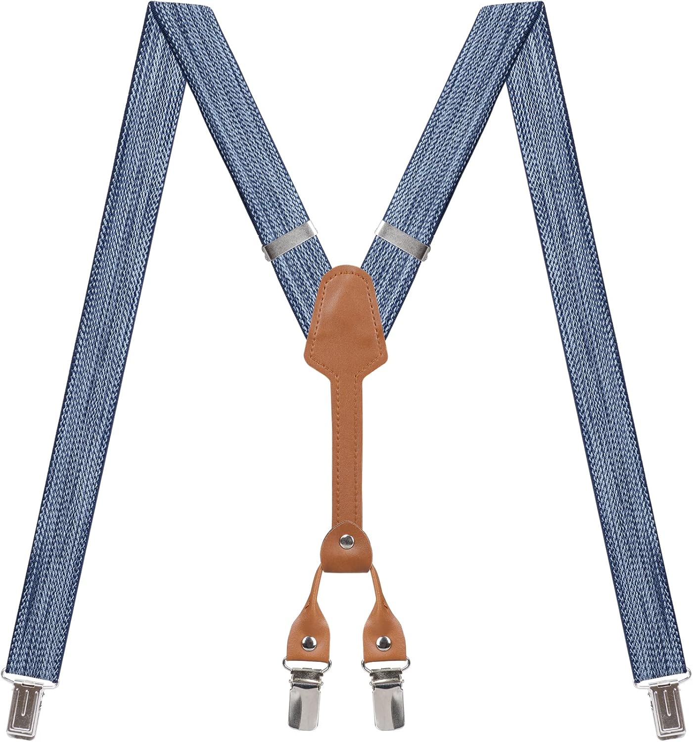 Women's Suspenders - 1" Width - Y Back 4 Clip Skinny Ladies Suspenders