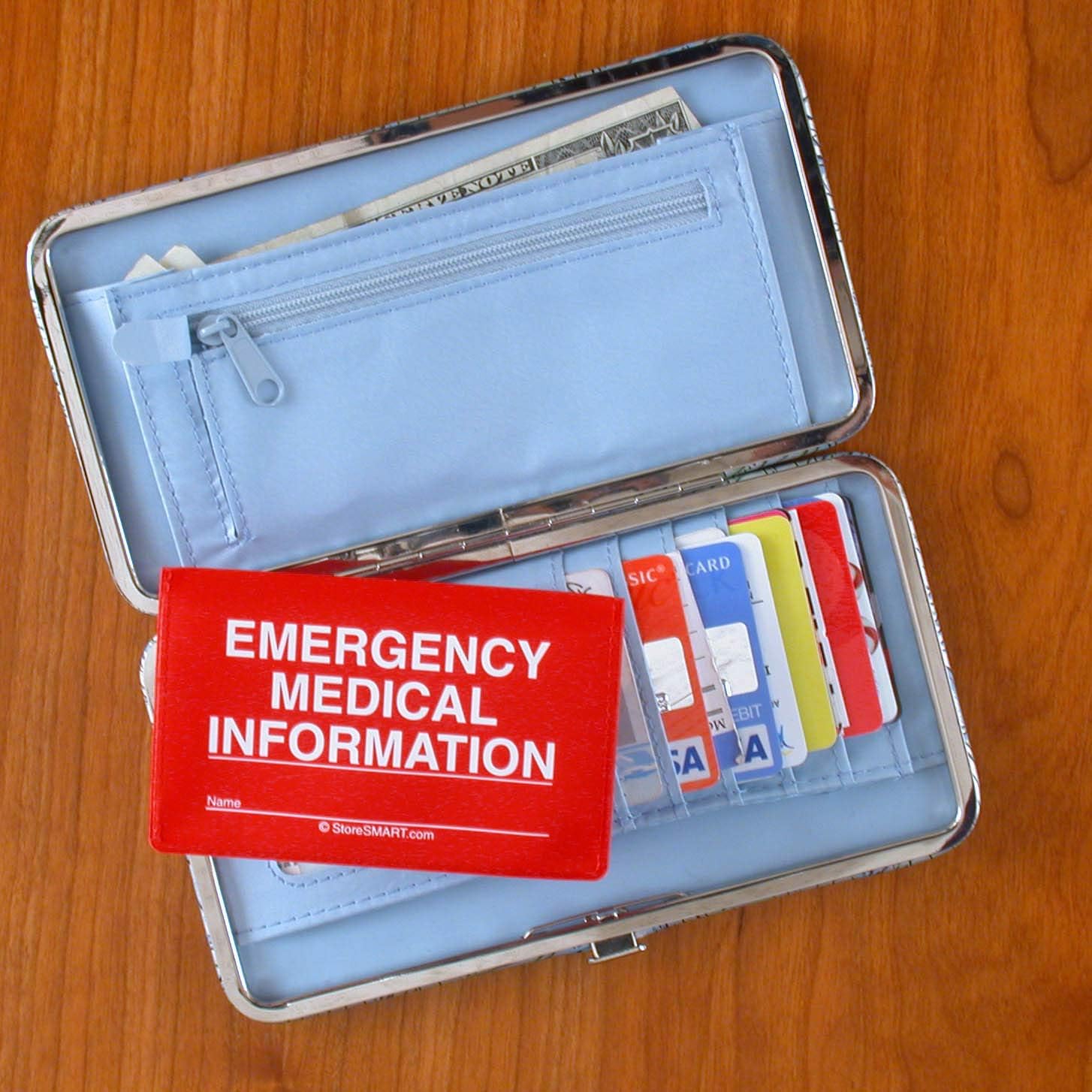STORE SMART - Folding Wallet Vial of Life & Pet Records - 50-Pack - Emergency Medical Information Holder for ID - VOLPRWLT-50