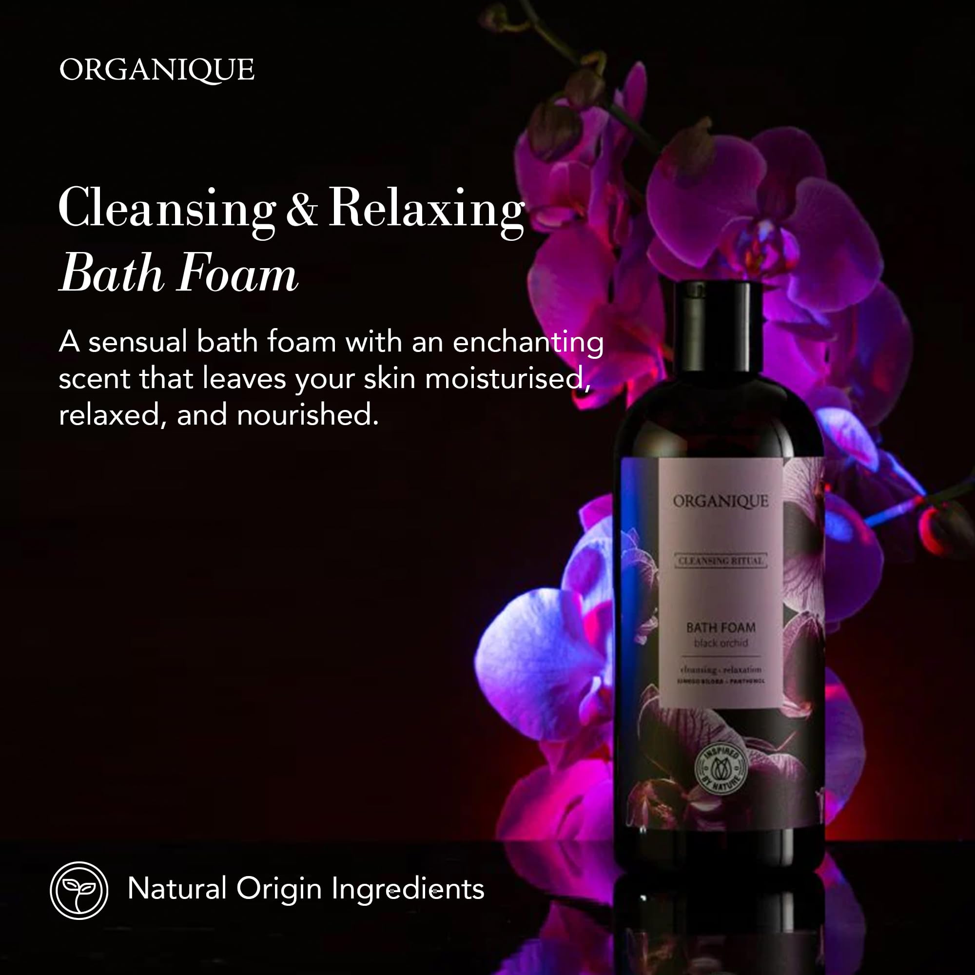 Organique Premium Beauty Bubble Bath Foam for Men & Women, Purple, 400 ml (Pack of 1) - Image 2