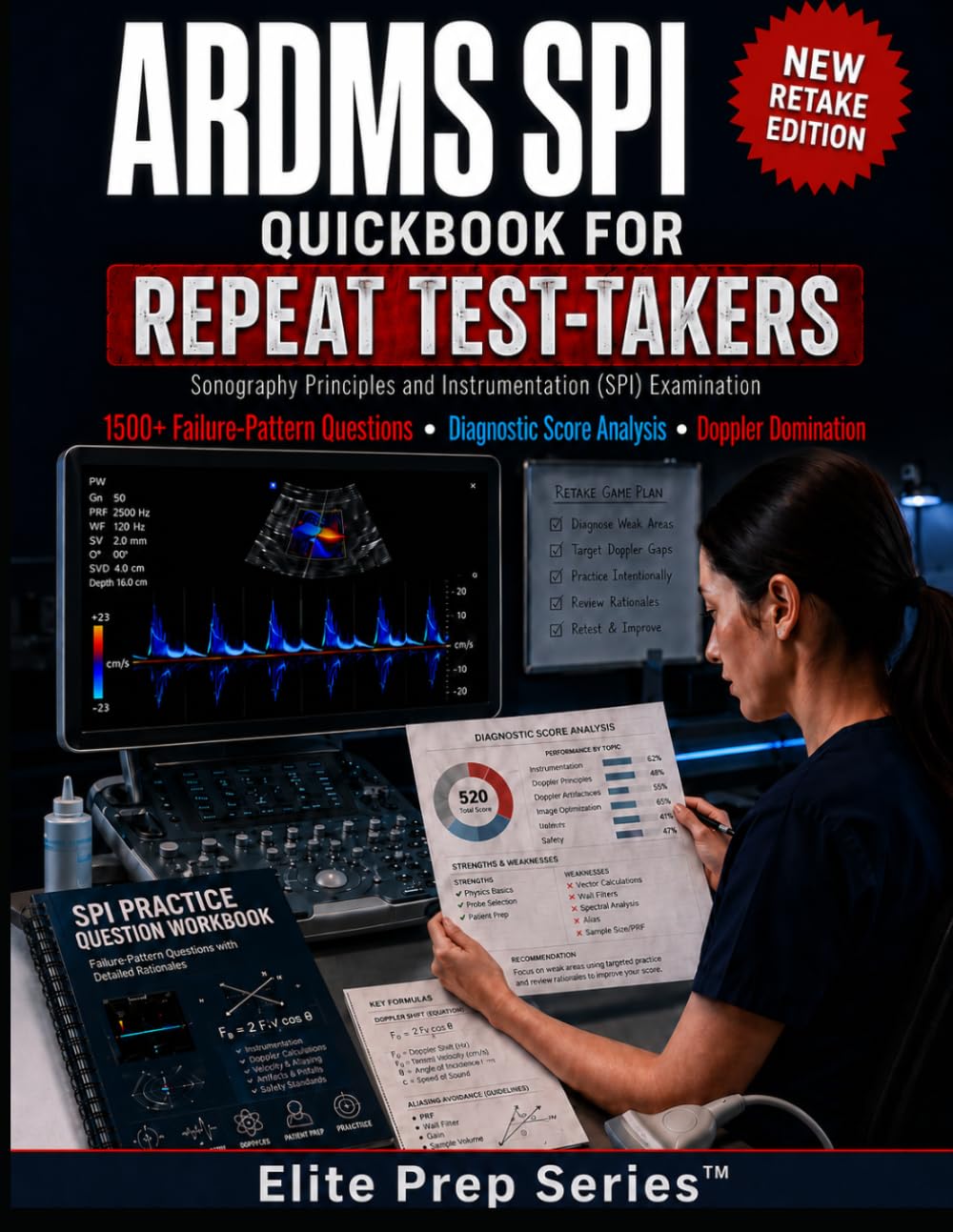 ARDMS SPI Quickbook for Repeat Test-Takers: 1500+ Failure-Pattern Questions with Diagnostic Score Analysis