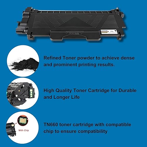 Miniatura 2 de TN660 Cartucho de tóner Brother de repuesto para Brother TN660 TN-660 TN630 TN-630 compatible con HL-L2300D HL-L2380DW HL-L2320D DCP-L2540DW