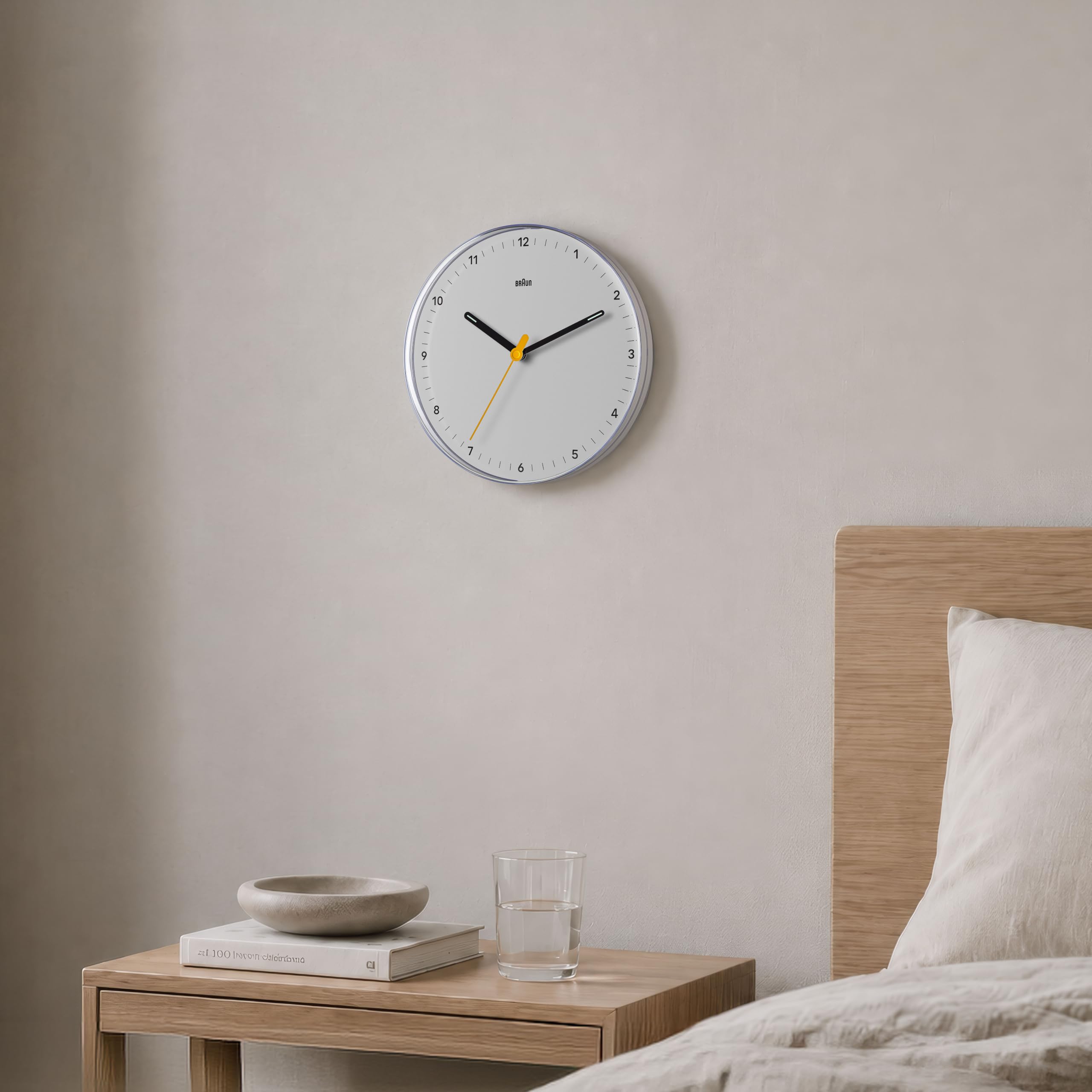 Amazon.com: Braun Classic Analogue Wall Clock with Silent Sweeping