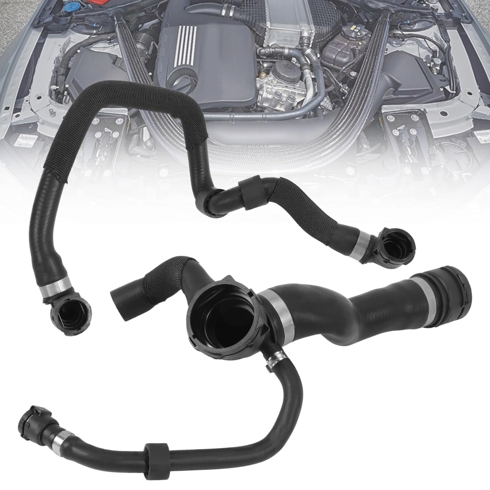 Photo 1 of Fraylis Radiator Coolant Hose with Ventilation Hose Set for (2010-2018) 535i GT XDrive 740Li 535i GT 640i Gran Coupe XDrive 535i 740i 17127580957 17127598248