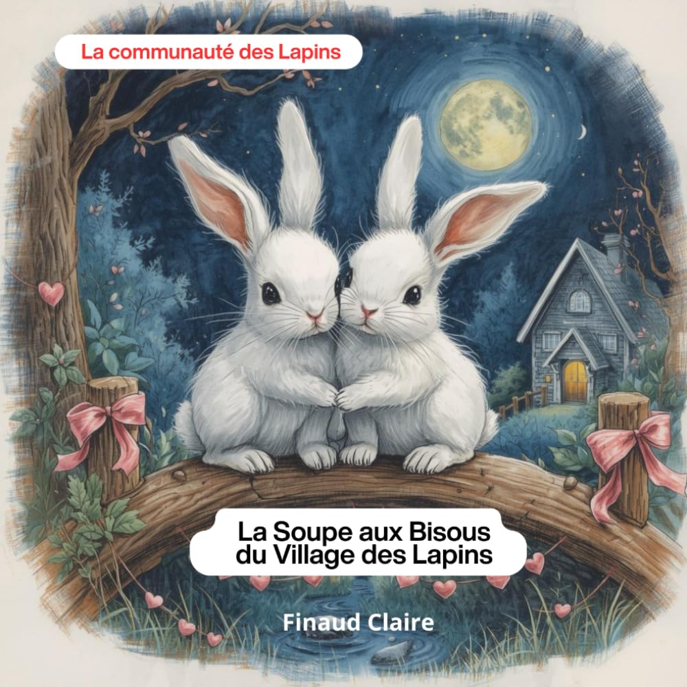 La Soupe aux Bisous du Village des Lapins: Une histoire douce et drôle sur l'amitié et le partage, idéale pour le rituel du coucher des enfants de 4 à 6 ans. (La Communauté des Lapins)
