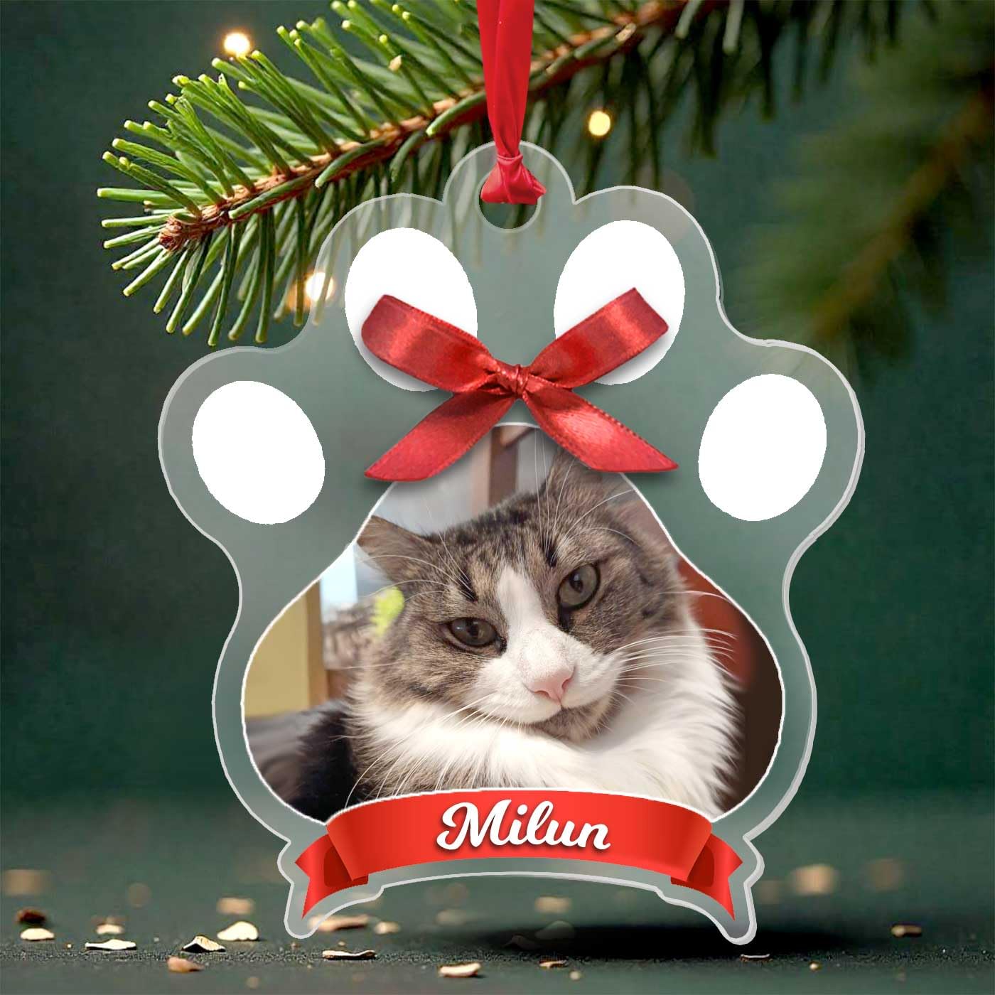 Decorazioni natalizie in acrilico personalizzate per famiglia e primo Natale del bambino