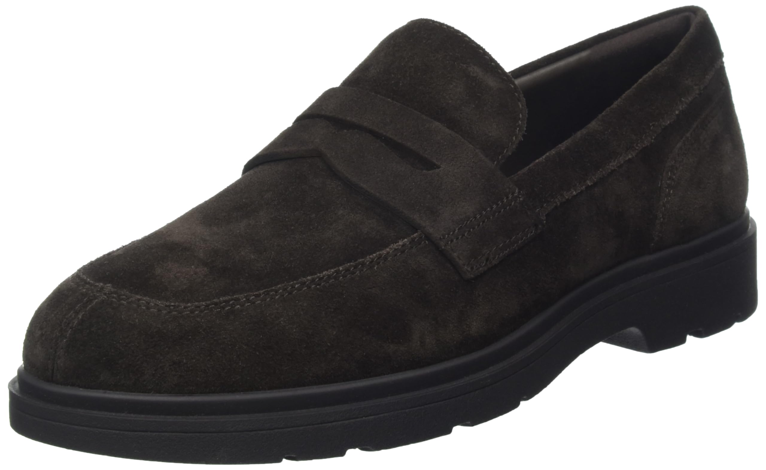 Geox Men's U Spherica Ec1 A Moccasin, Coffee, 8 UK