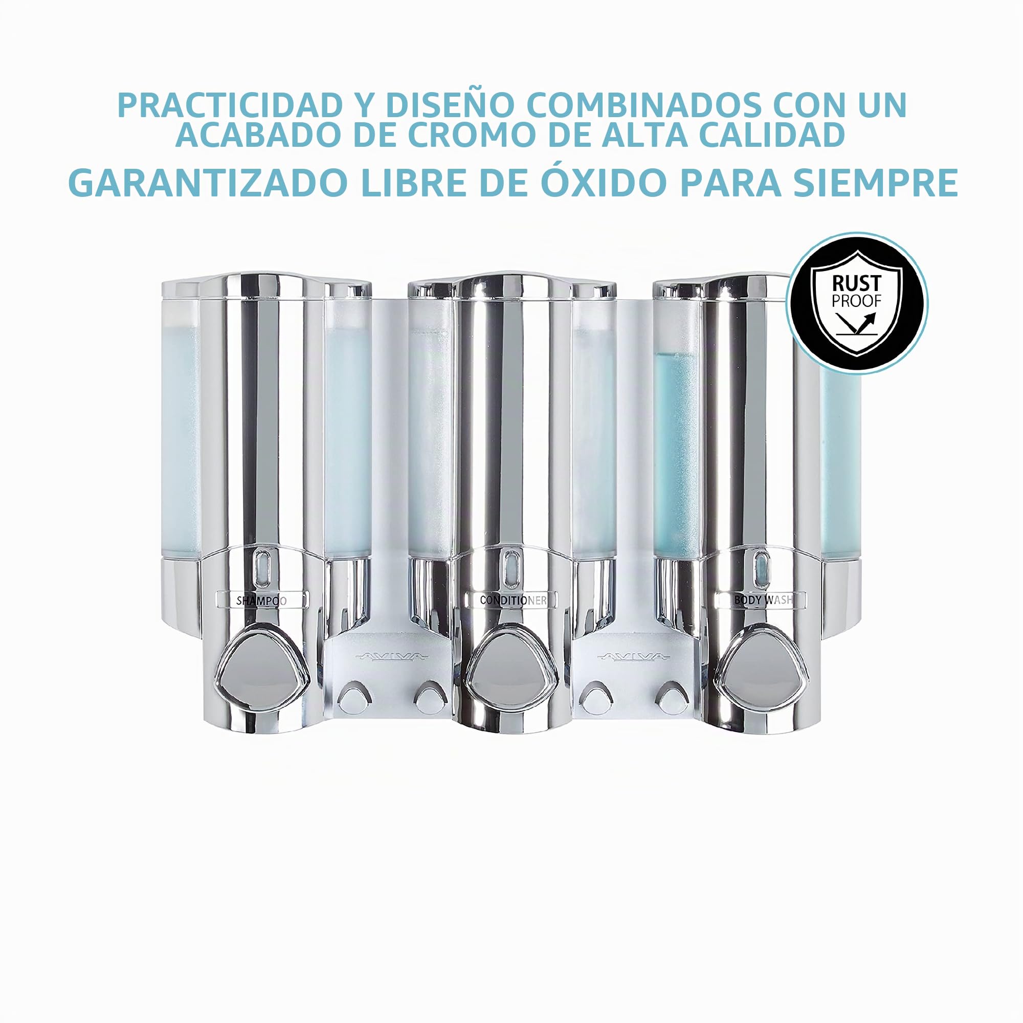 BETTER LIVING Aviva III DOSIFICADOR Cromo 3x330ml