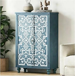 Large Furniture Stencil for Painting Wood Moroccan Bone Inlay Pattern 50cmX75cm Big Size Template Reusable Trellis Design for Table Top, Cabinet Dresser Makeover, Walls, DIY Décor Home