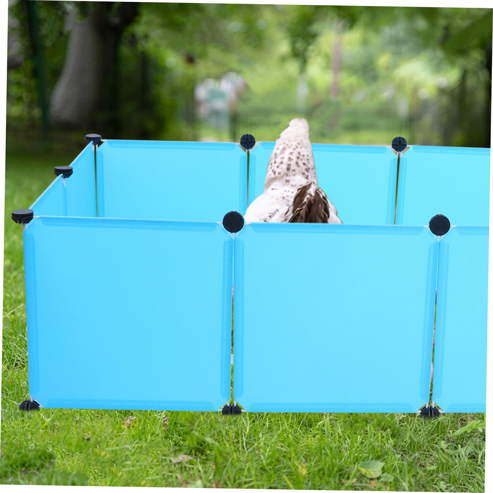 1 Set Recinto Modulare Per Piccoli Animali Domestici Da/esterno Per Pulcini Design Salvaspazio