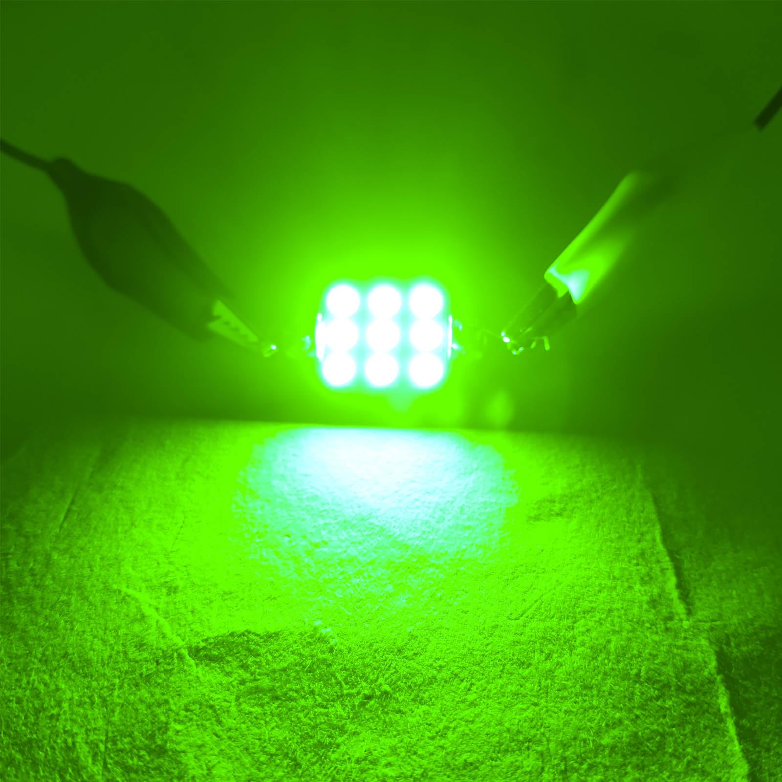 Wiseshine Festoon LED Bulb,6418 LED Bulbs Green 36mm,LED Bulb 6411 6423 DC 12V for Automotive Interior Door Cargo Lights (Pack 8)