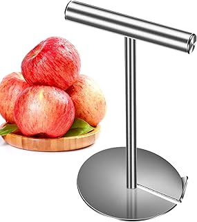 Fruit Corer - 食品グレードステンレス製フルーツ種取り器 - 梨りんごなどに使える果実の芯取り器 | 料理お菓子作りキャンプ旅行オフィス用朝食ピクニック準備向け