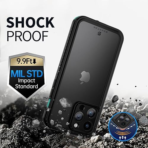 Miniatura 3 de BEASTEK Funda impermeable para Apple iPhone 14 Pro Max serie FSN IP68 a prueba de golpes con protector de pantalla integrado con funda protectora