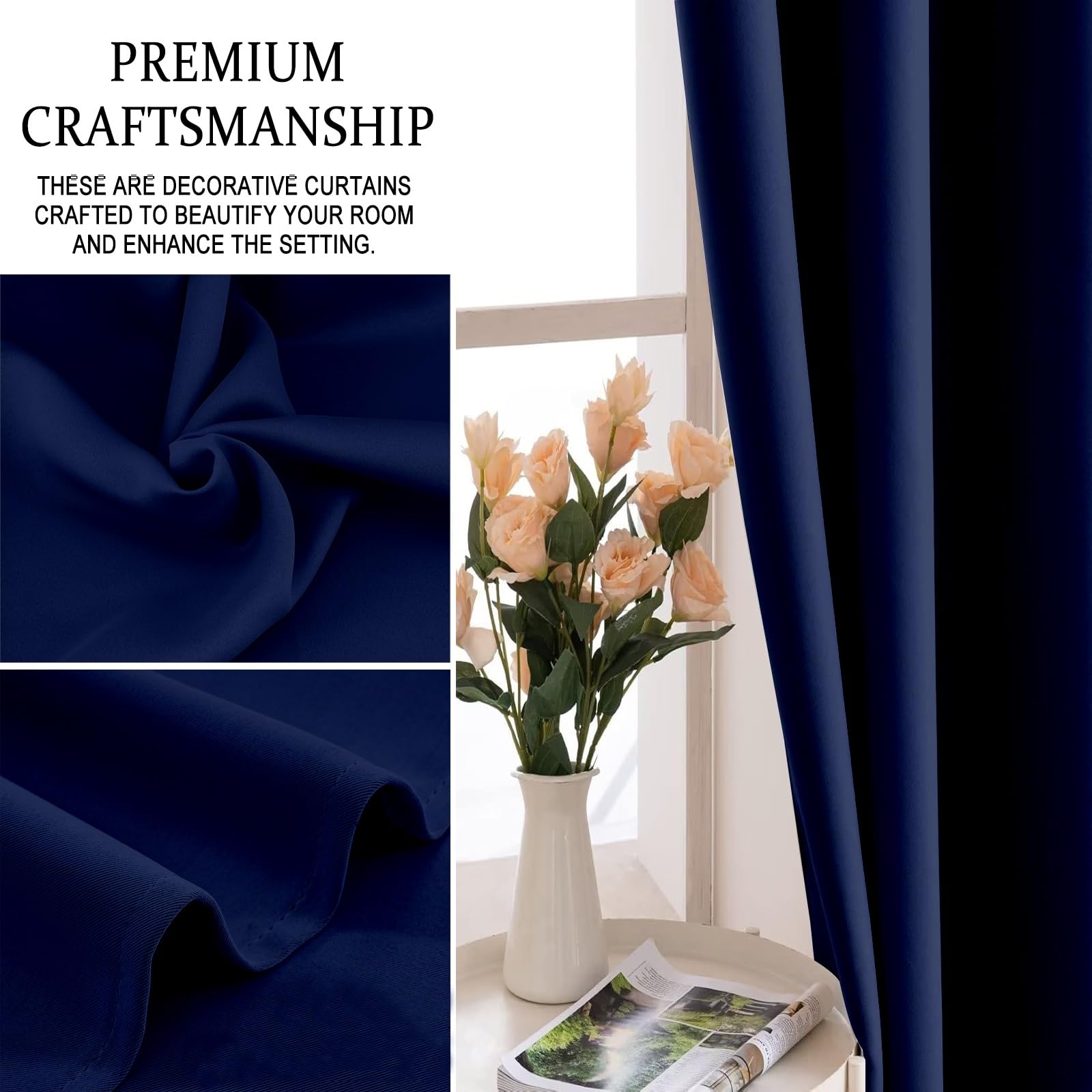 Tenda Camera da letto Tenda Oscurante, Foglie Tropicali Verde Scuro Stampa 3D Isolamento Termico Occhielli per soggiorno cucina 2 pannelli decorazion 2x(140Lx250A)cm