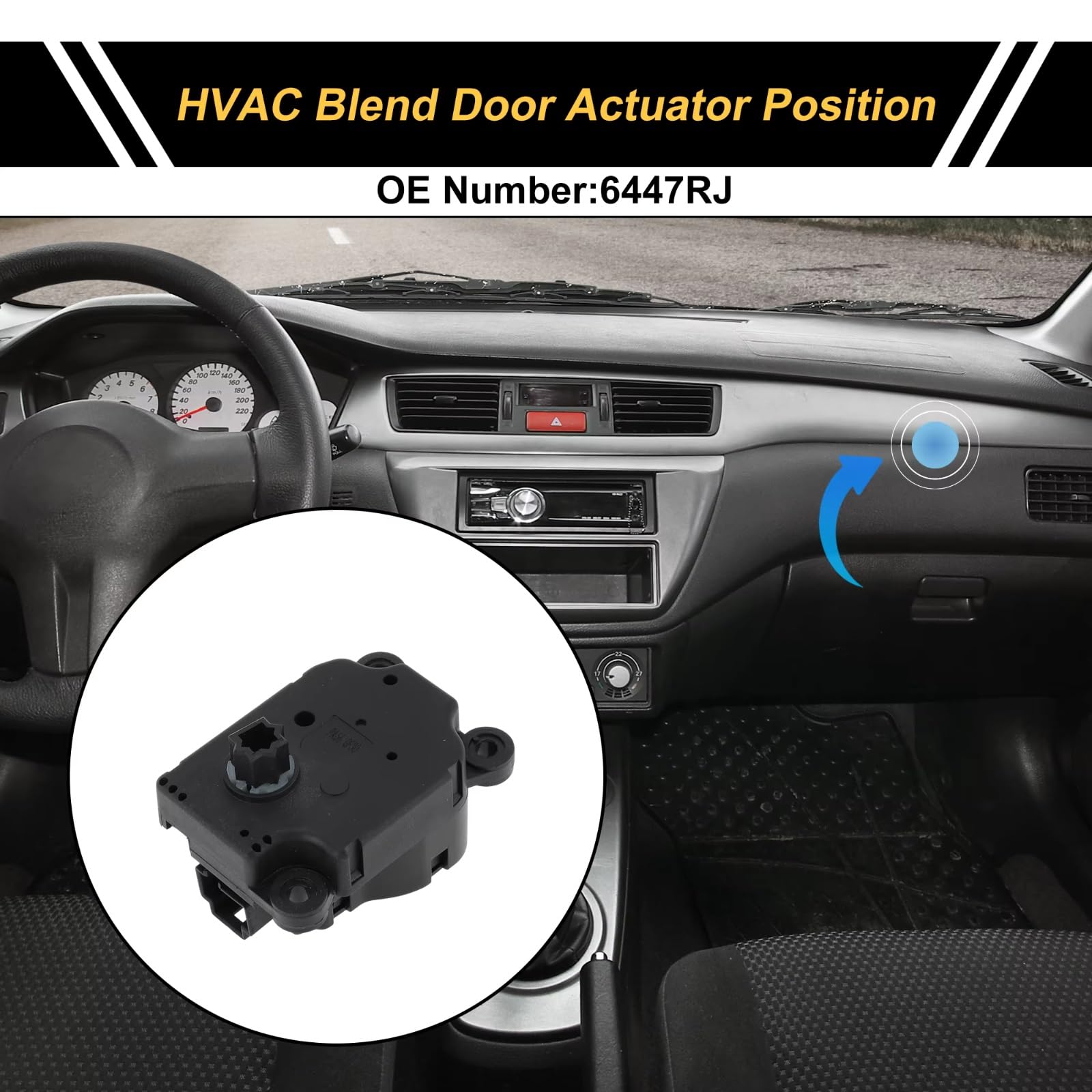 Stellmotor für Heizungs-/Klimaanlage kompatibel mit Peugeot 2008 (2013–2018) Teilenummer 6447Rj