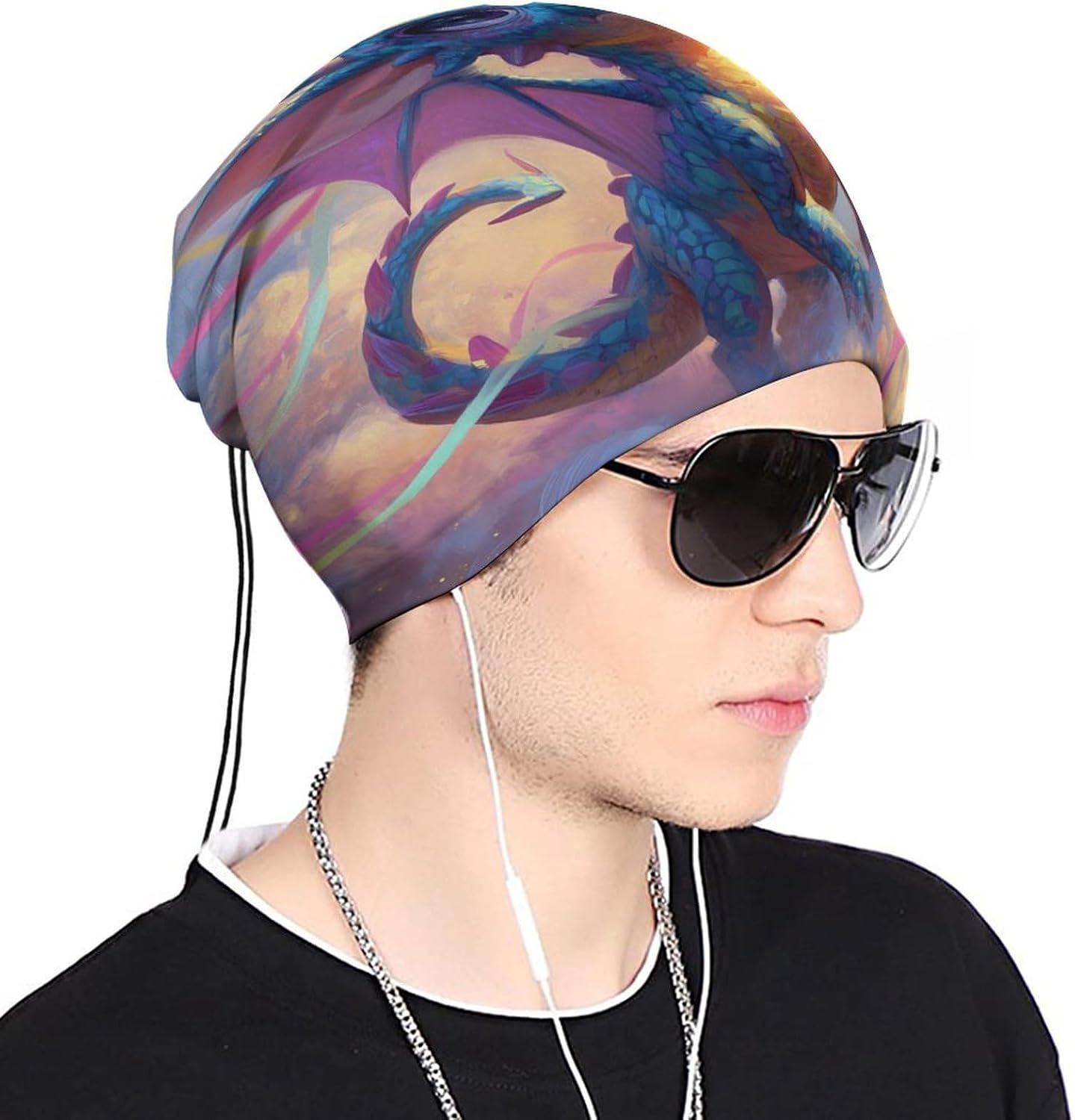 Cute Dragon Funny Neck Gaiter Cooling UV Protection Breathable Bandana Face Mask Scarf