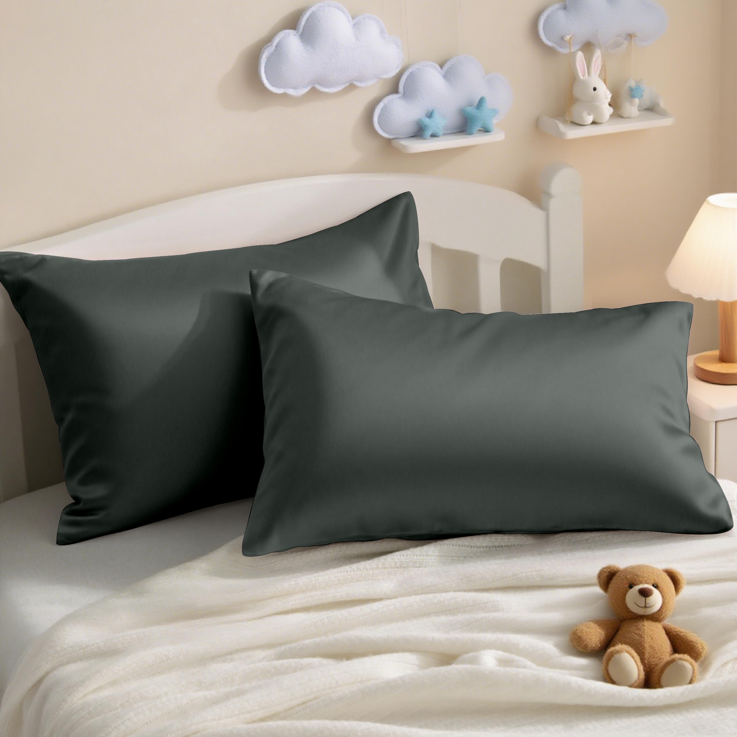 Taie d'oreiller en satin de coton doux pour protéger les cheveux et la peau