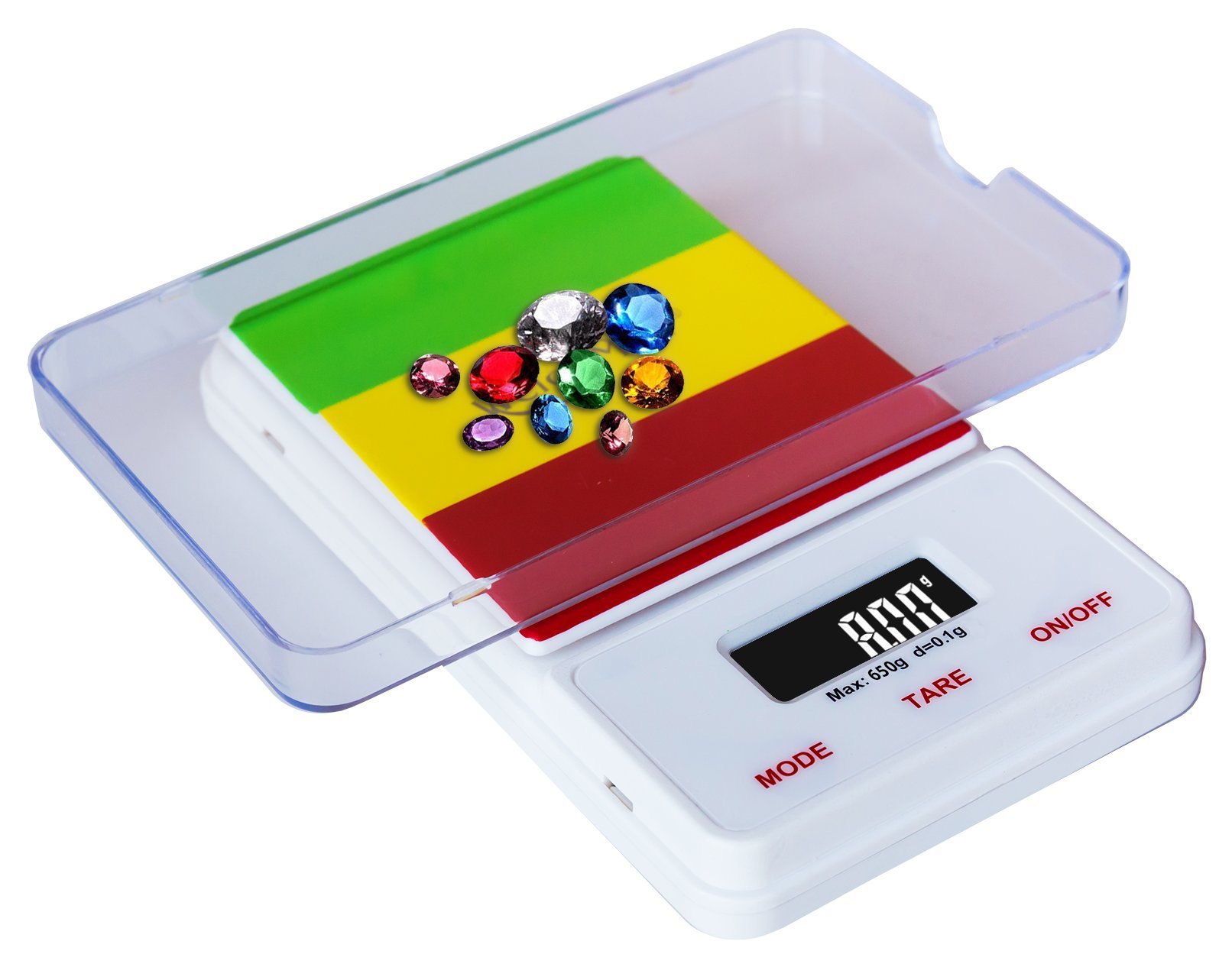 Dream Series Digital Pocket Scale, 650 by 0.1 g, Rasta
