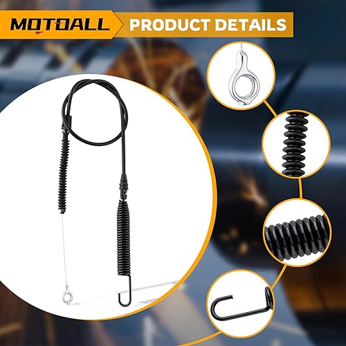 Miniatura 4 de MOTOALL 946-05124A - Cable de enganche de cubierta para MTD Craftsman Huskee Troy Bilt Murray (sustituye a 746-05124 746-05124A, 946-05124)