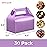UnicoPak 30 Pack Glossy Purple Gable Treat Boxes, Party Favor Boxes, Gift Boxes for Kids, for Snacks, Candy, Toys, Birthday Party, Wedding, Halloween, Christmas - 6.5x3.5x4 Inches