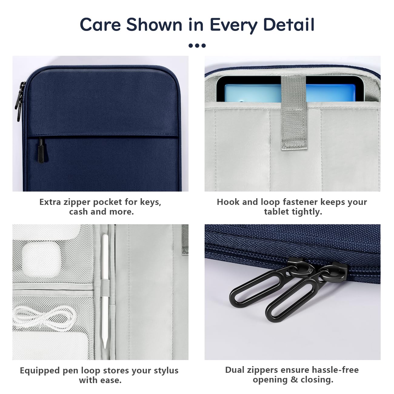 Dadanis Housse Pochette De Tablette Pour IPad 10,9" / 11" / 10,2" / 11" Pouces, Galaxy Tab A9