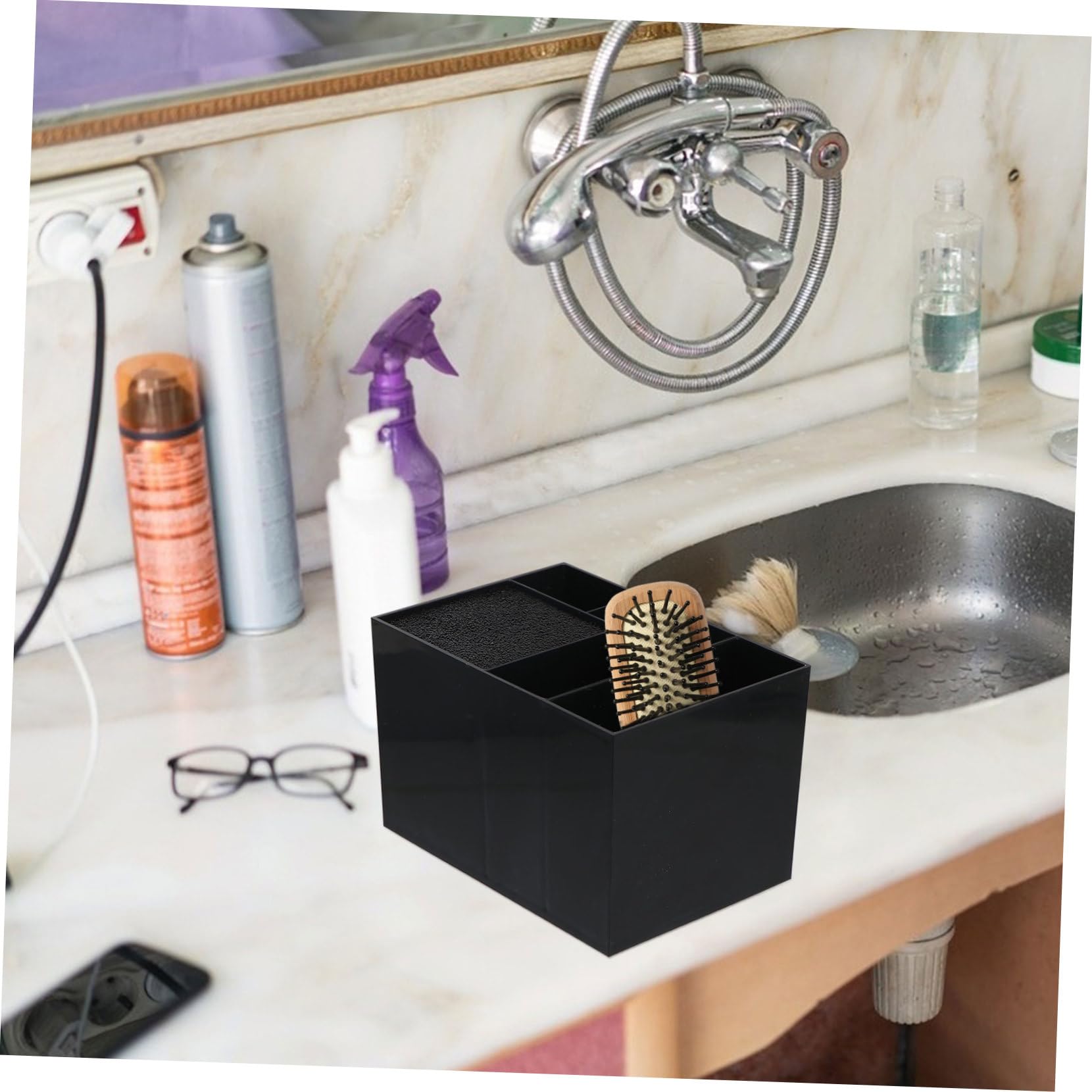 Organizer Per Forniture Parrucchiere Con Scomparti Per e Pettini Per Strumenti Salon Per Stylist e Barber Scatola Portatile Per Utensili Estetici e Parrucchieri