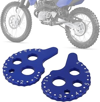 Motorcycle Chain Adjuster Parts Regulator CNC Dirt Bike Rear Axle Block for TTR125 TTR 125 2005-2025 Accessoires Blue