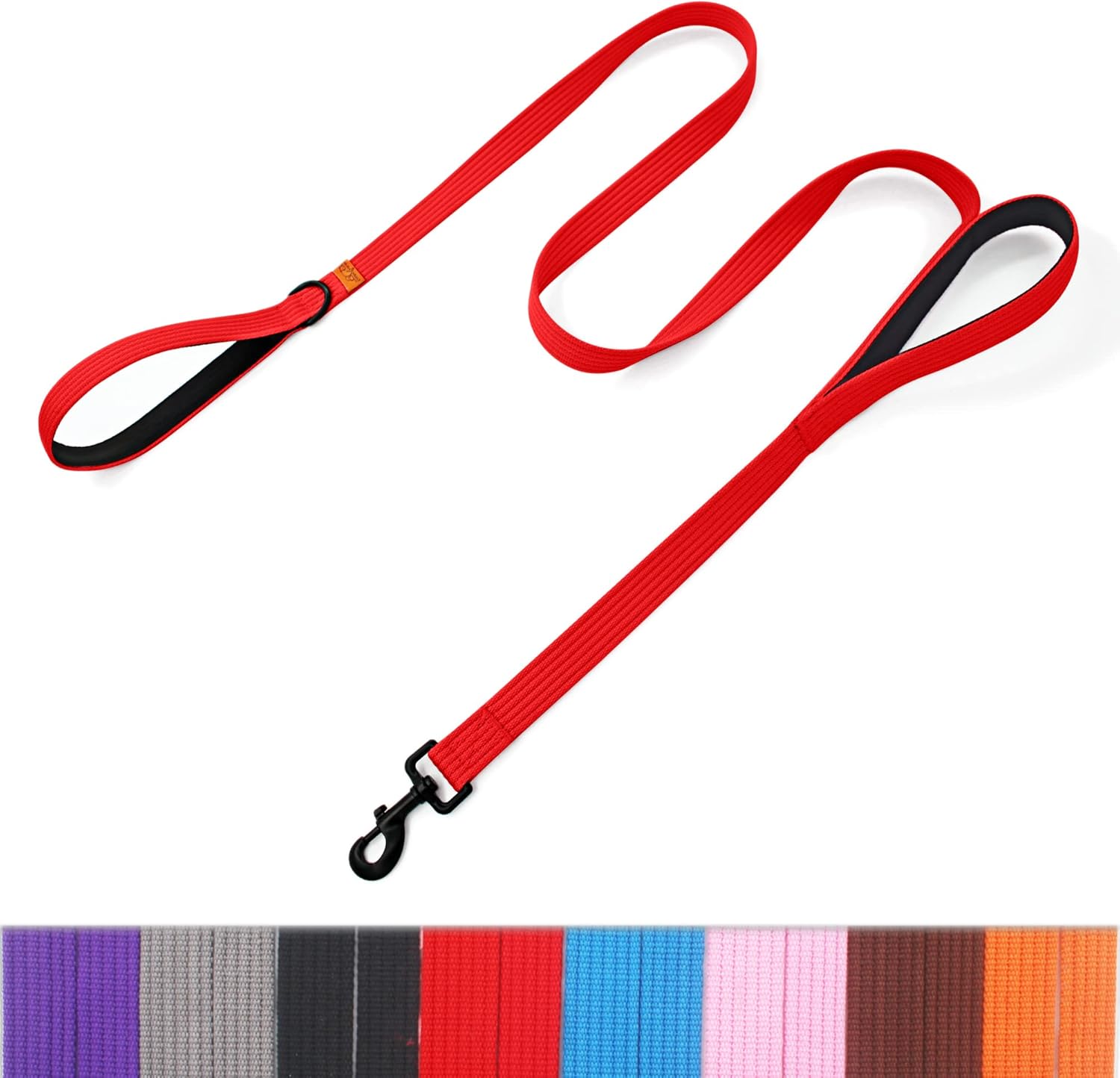 Lynxking Dog Training Leash – Double Handle Heavy Duty 6ft Webbing With 2 Padded Handles – Long Reflective Safety Walking Lead for Small Medium Large Dogs Lynxking Dog Training Leash – Double Handle Heavy Duty 6ft Webbing With 2 Padded Handles – Long Reflective Safety Walking Lead for Small Medium Large Dogs