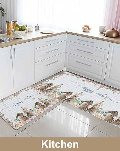 Vista 57 de Tapete de Feliz Navidad, tapete antideslizante para puerta delantera, baño, cocina, dormitorio, patio, entrada, 16 x 24 pulgadas, rojo, negro y verde