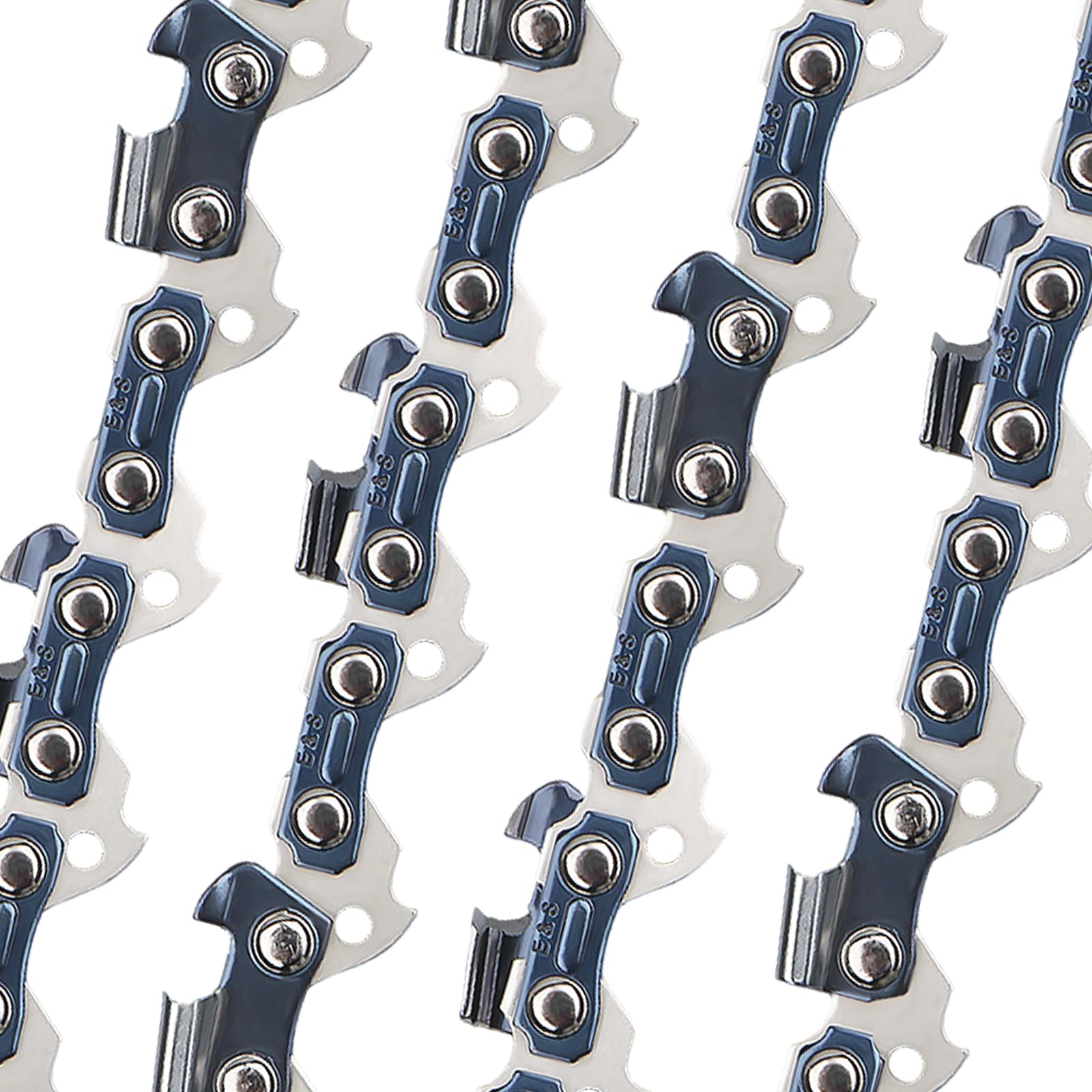 E & S 4 Pack 12 Inch Chainsaw Chain 3/8" LP Pitch .043" Gauge 44 Drive Links Semi-Chisel Chain Saw Chains for Oregon, Stihl, Husqvarna, Poulan, Craftsman, Greenworks and More Chainsaw Brands
