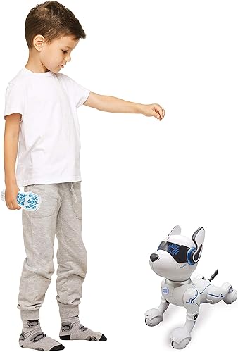 Miniatura 9 de LEXiBOOK Power Puppy - My Smart Dog Robot to Train - Robot programable con control remoto, función de entrenamiento y control de gestos, danza,