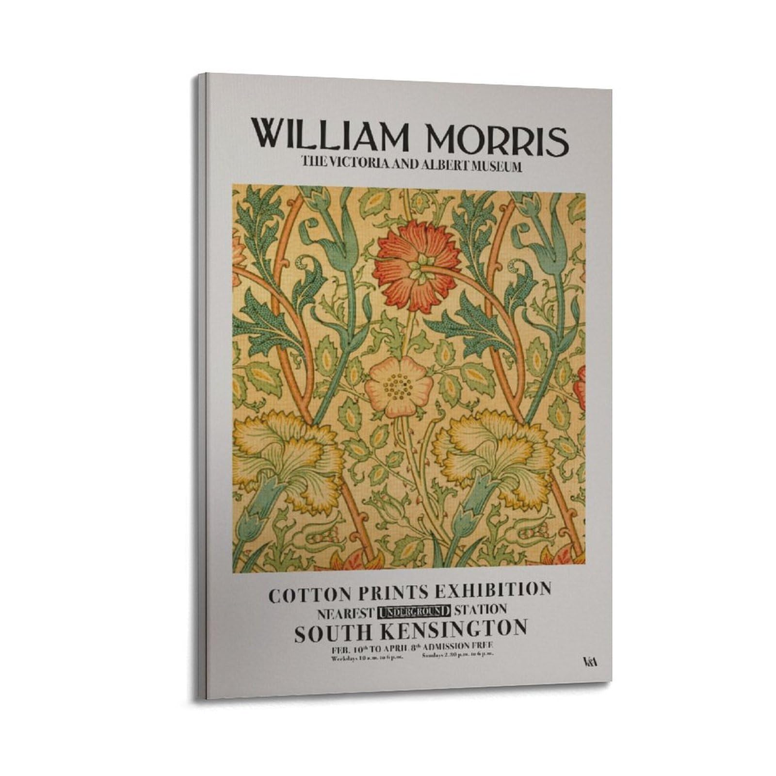 xiaoxiaoshen William Morris Exhibition Set, Nouveau Canvas Poster Wall Art Prints Room Aesthetic Murals Bedroom And Living Decorations 24x36inch(60x90cm)