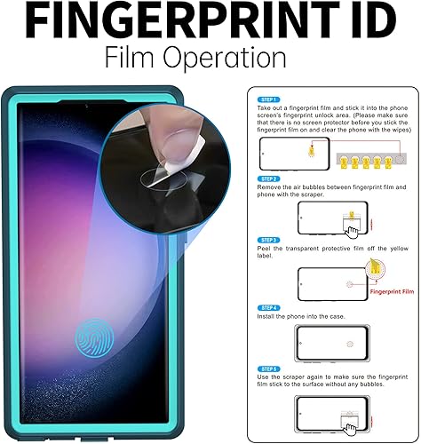 Miniatura 9 de BEASTEK Funda impermeable para Galaxy S23 Ultra, serie SRE a prueba de golpes a prueba de polvo IP68 funda subacuática, con protector de pantalla