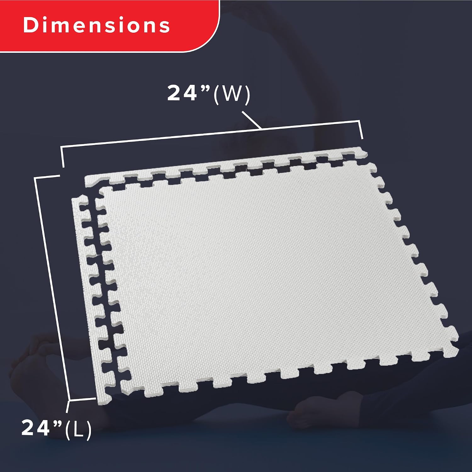 We Sell Mats – ½ Inch Thickness Multipurpose EVA Foam Floor Tiles – Interlocking Floor Mat for Indoor Gym, Playroom, and Home Use