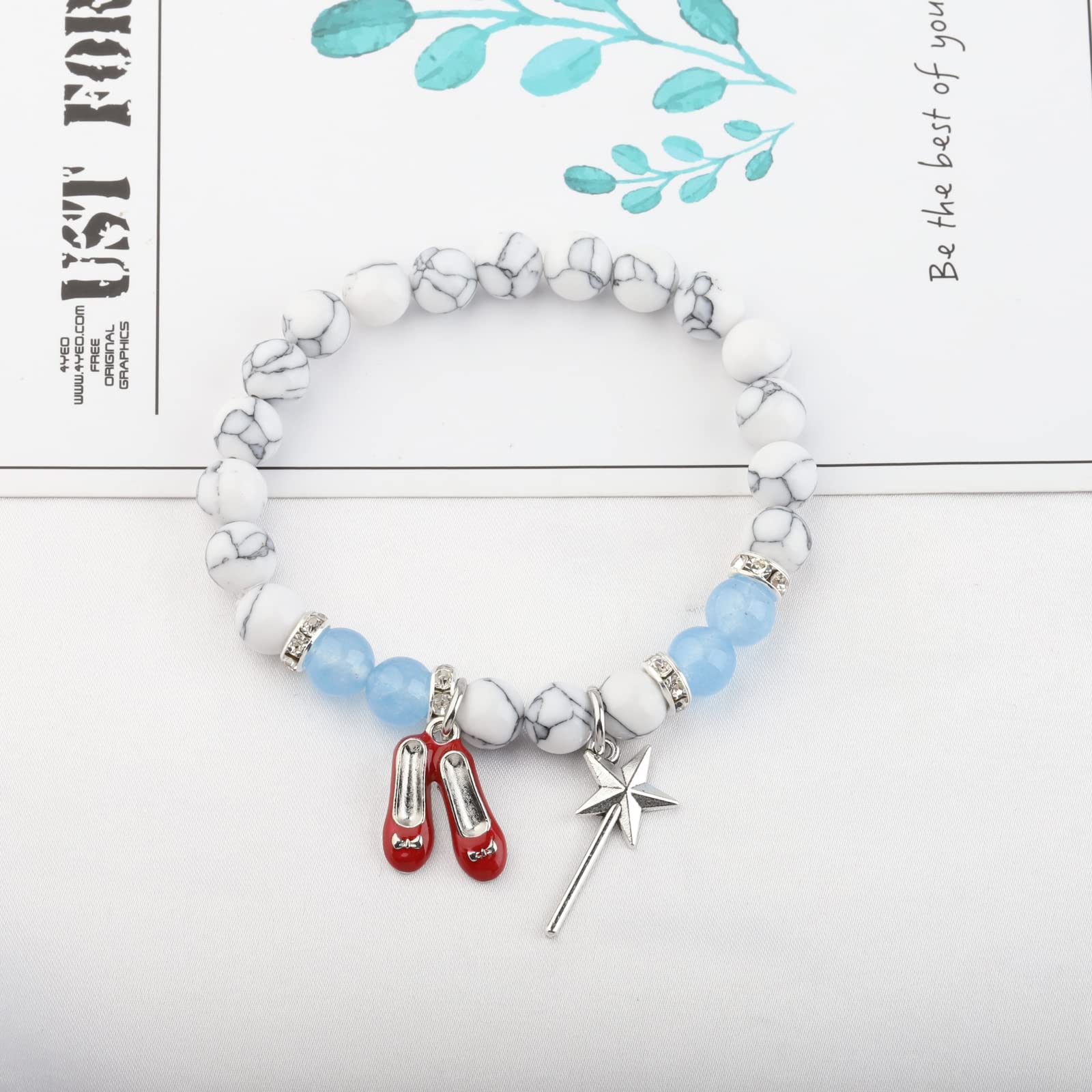 WSNANG Movie Inspired Charm Bracelet Cosplay Jewelry for Her Movie Merchandise Fandom Gift