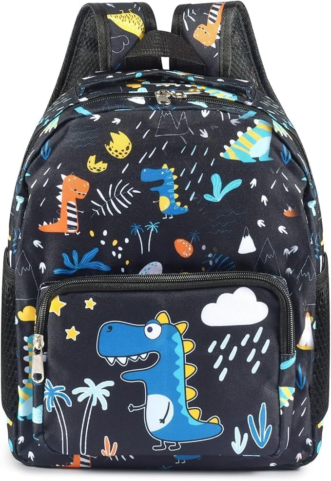 Forhome Mochila Infantil Mochila Dinosaurio Niño, Mochila de lona para Jardín de Infantes, Mochila de Viaje para vacaciones, mochila al aire libre para niños de 3 a 6 años