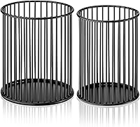 Vista 1 de 2 juegos de soportes metálicos para bolígrafos para escritorio, brochas de maquillaje, portavasos, portalápices, taza para bolígrafos, organizador