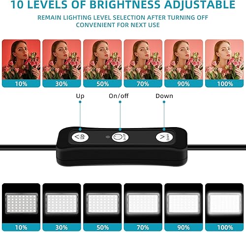 Miniatura 4 de Kit de luces LED de video, 2 unidades, luces de estudio Hagibis 18 filtros de color para iluminación de fotografía con soporte de trípode ajustable,