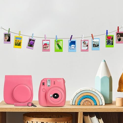 Miniatura 3 de FujiFilm Instax Mini 9 cámara instantánea  película Fujifilm Instax Mini 40fotos paquete con accesorios incluye funda de transporte filtros de color
