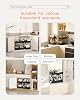 Organizadores debajo del fregadero Sevenblue de 3 piezas y 2 niveles con cajones deslizantes | Almacenamiento multiusos para cocina y baño, organizador de gabinete negro de 12.8 pulgadas, diseño de cajón deslizante que ahorra espacio. 7