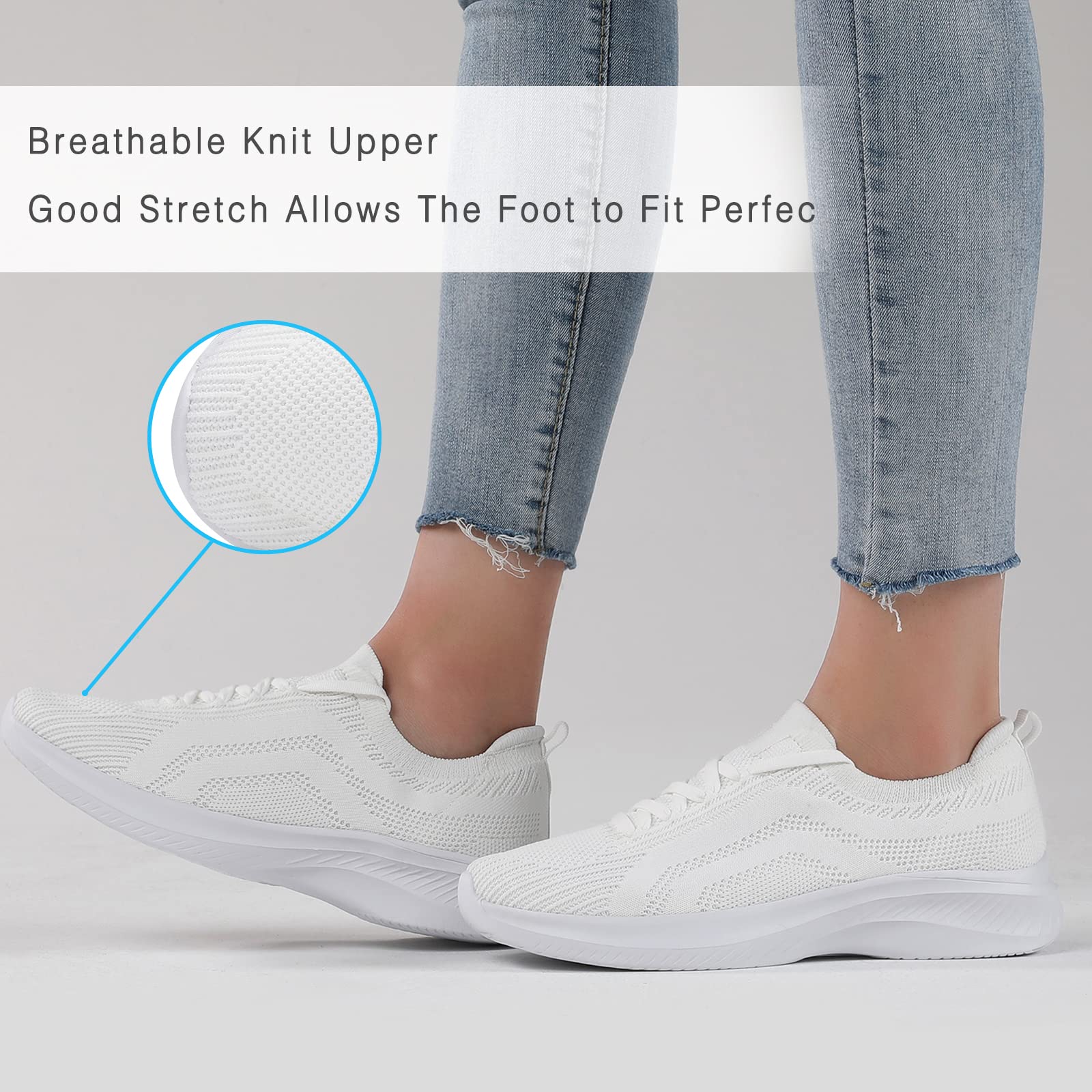 Santiro Scarpe da tennis da donna, comode, leggere, per camminare, atletica