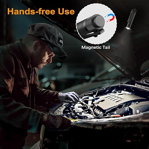 Miniatura 4 de VTIGER T1A Mini linterna EDC de bolsillo con clip, 1300 lúmenes, compactas AA recargables, pequeñas linternas LED, interruptor de cola súper