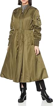 Amazon | [ファーファー] MA-1風ドレスコート RWFC225004 レディース