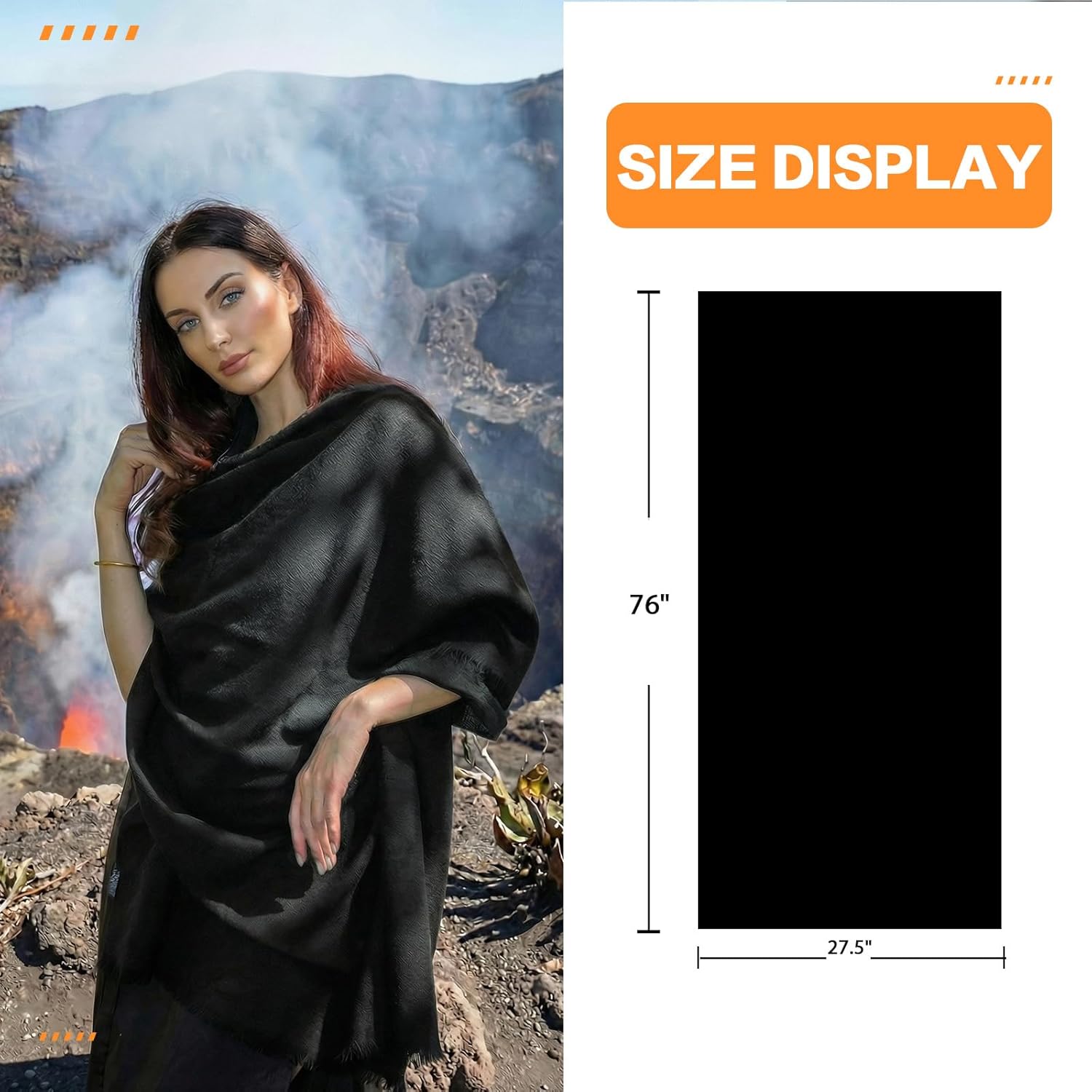 Cashmere Shawl Wraps for Women, Pashmina for Women Travel Wrap Cashmere Scarf for All-Season, Merino Wool Blanket - Image 5