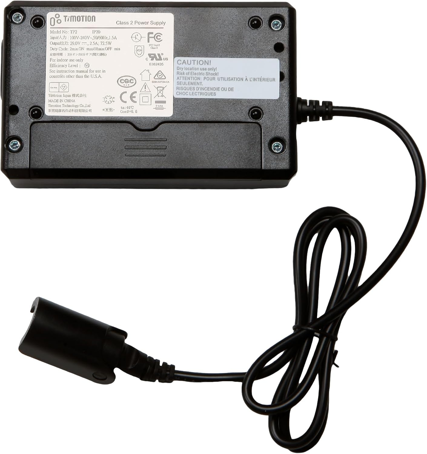 Timotion Model TP2 TP2P IP20 5 Pin AC/DC Switching Power Supply Transformer 29V 2.5A Adapter for Lift Chair Power Recliner Electric Sofa Massage Seat Parts Replacement